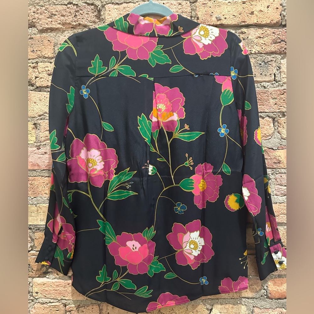 Sézane - Chemise Florence - Fleurs du Japon Print - US Size 4 - NWT - Picture 2 of 3